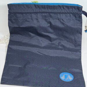 Faconnable Nice Waterproof Drawstring Pouch Bag - Navy - 8" x 11 1/2" - New